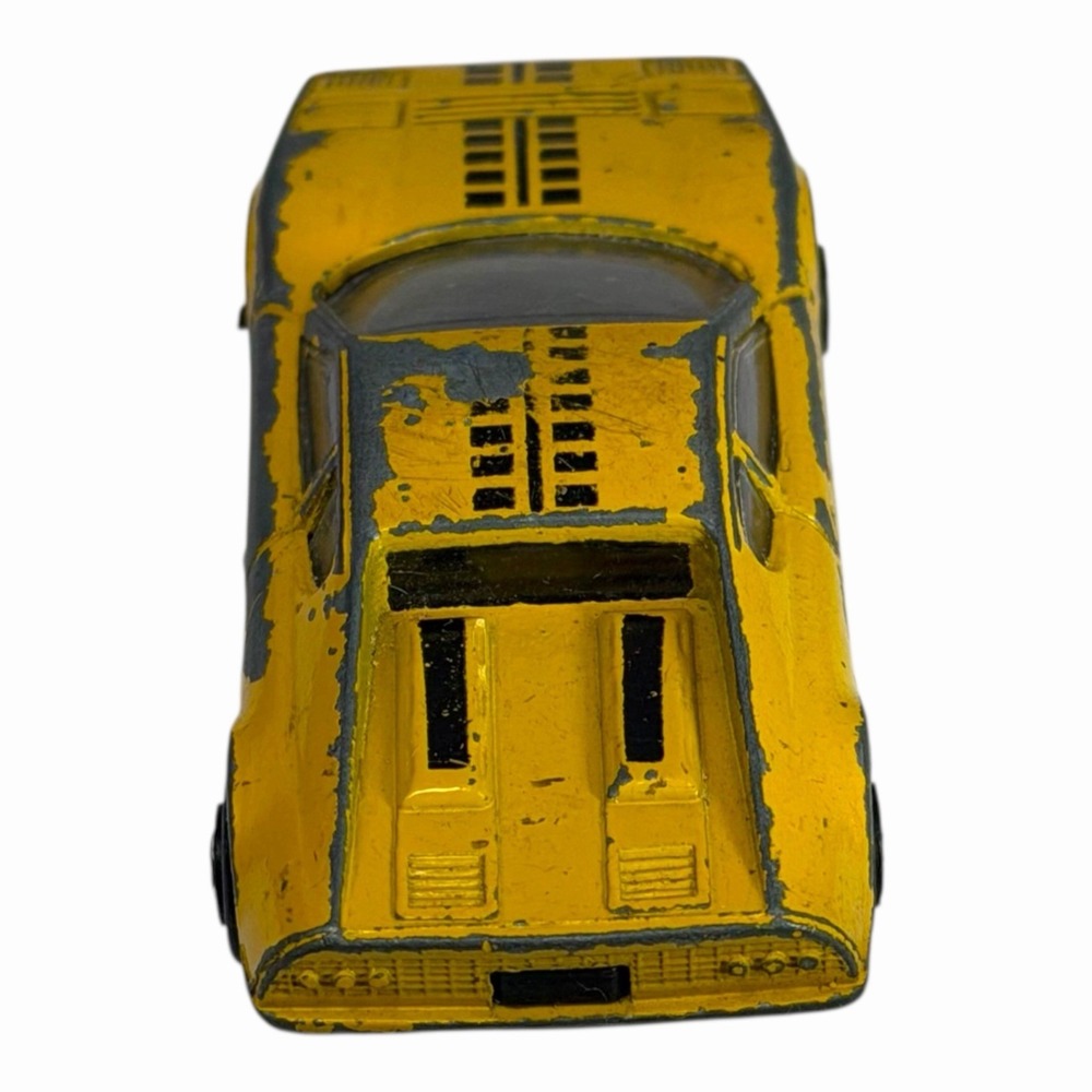1:64 Zylmex Zee Toys D70 Ferrari 365 GT Berlinetta Boxer‎ Yellow Black Interior - Picture 6 of 13